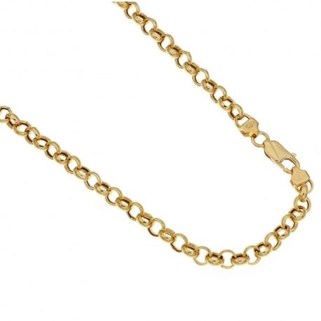 Kette aus 18 kt 750/1000 Gelbgold, Modell Rolò