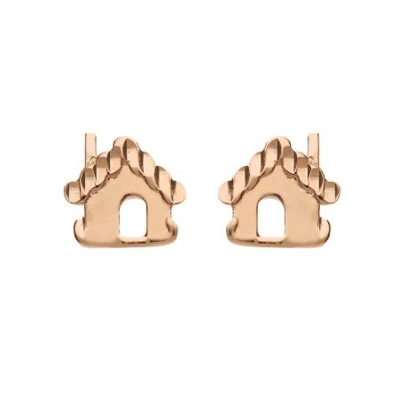 Rose gold 18 K 750/1000 baby girl earrings