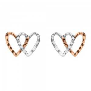 White and rose gold 18 K...