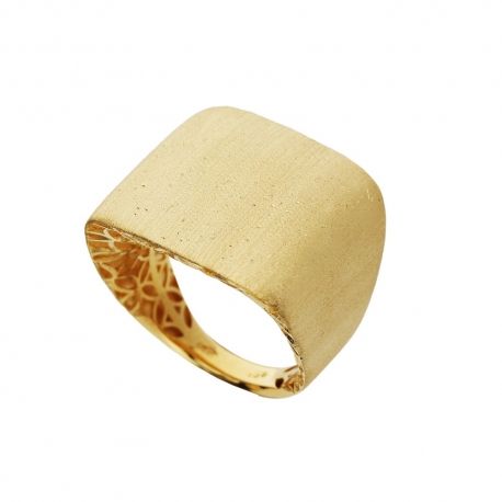 Anillo modelo 3D en oro amarillo de 18 Kt 750/1000 para mujer