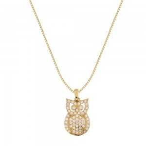 Yellow gold 18k with owl...