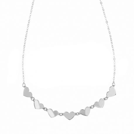 „Choker with Hearts“ internetu moterims iš 18K aukso