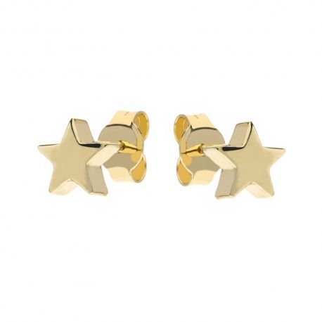 Pendientes Oro Amarillo 18K Estrella