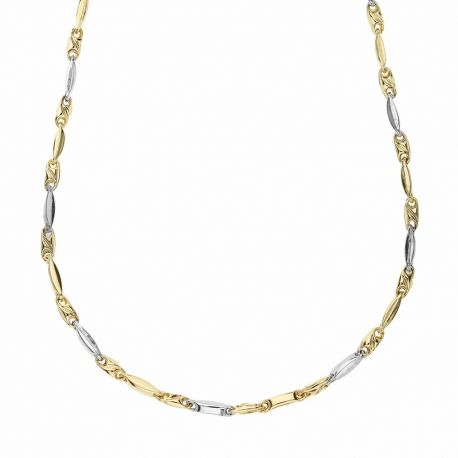 Yellow and White Gold 18k Man Chain