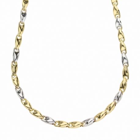 Yellow and White Gold 18k Man Chain