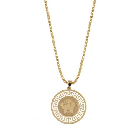 18k geelgouden ketting met Medusa-hoofdhanger