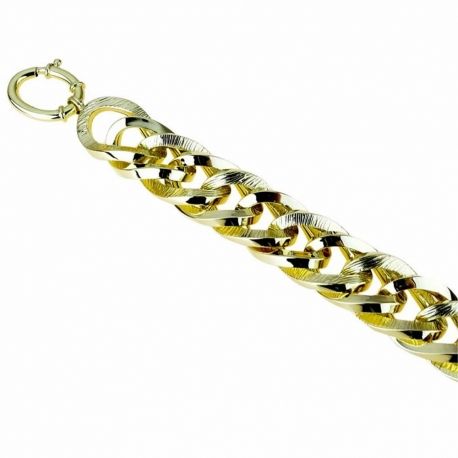 Yellow Gold 18k Chain Type Women Bracelet