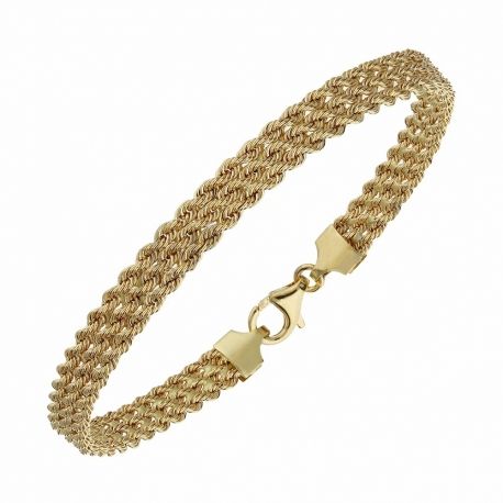 Pulseira feminina em ouro amarelo 18K