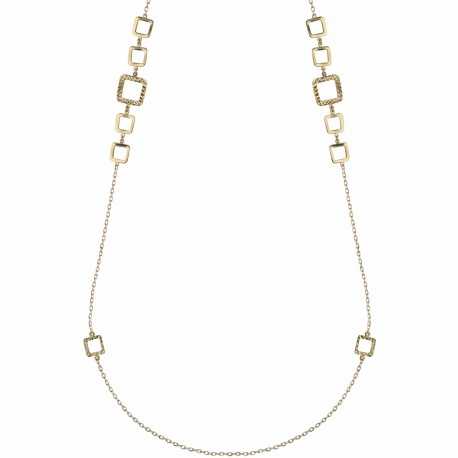 Yellow Gold 18k Diamond-Cut Women Necklace