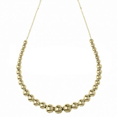 Yellow Gold 18k With Spheres Women Choker