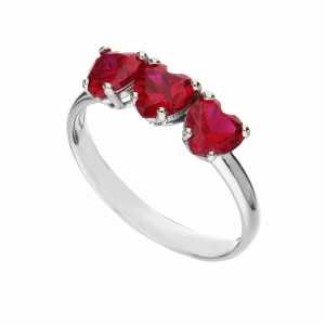 White Gold 18k with Red...