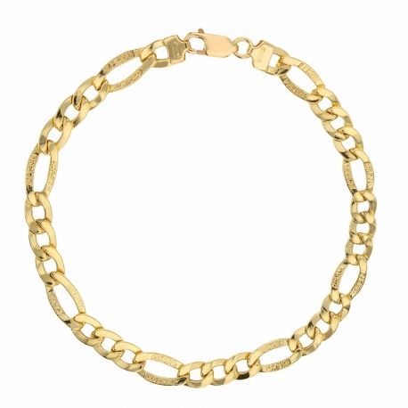 Pulseira masculina em ouro amarelo 18K