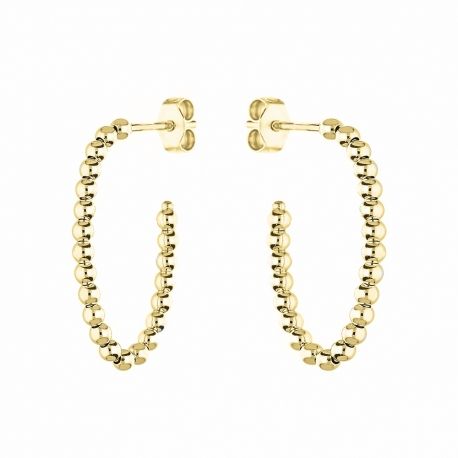 Yellow Gold 18k Shiny Woman Earrings