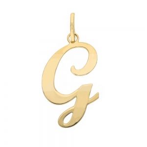 Letter G-hanger in 18K geel...