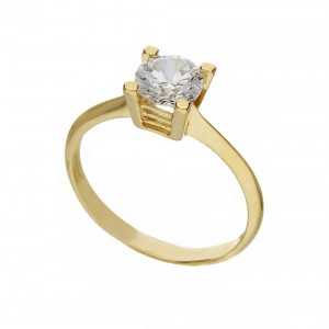 Yellow Gold 18k Solitary...