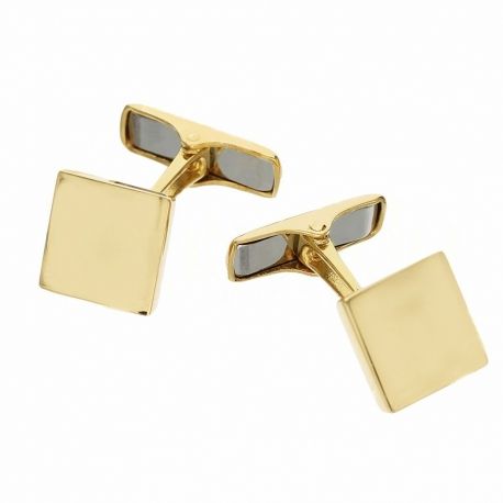 Yellow Gold 18 Kt Men cufflinks