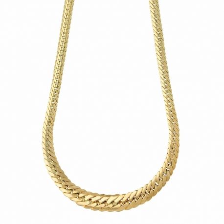 Gargantilha de corrente feminina em ouro amarelo 18K