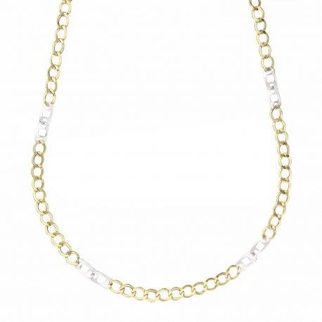 Gold 18k Flat Chain Man Necklace