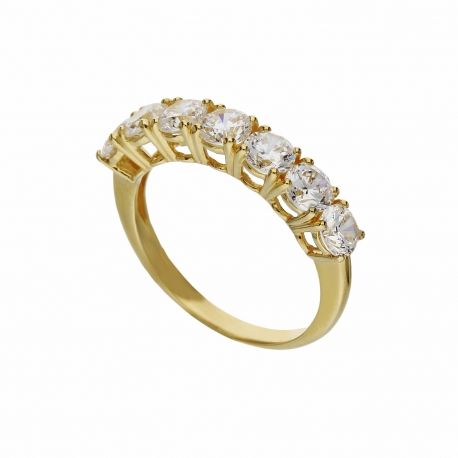 Yellow Gold 18k Veretta Type Shiny Women Ring