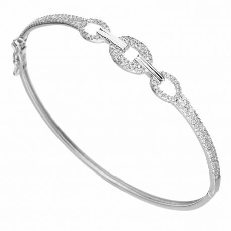 White Gold 18k Rigid Woman Bangle