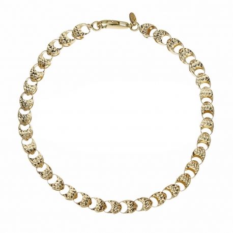 Yellow Gold 18k Link Chain Woman Bracelet