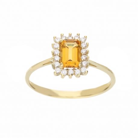 Anel em ouro amarelo 18K, modelo Kate