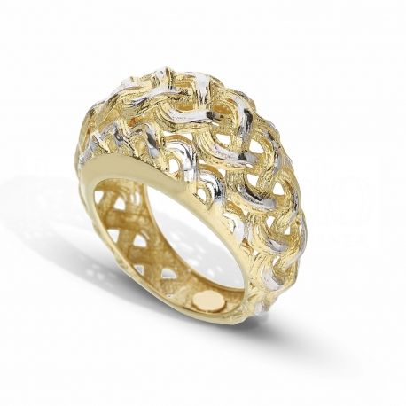 Bague fantaisie pour femme en or 18 carats