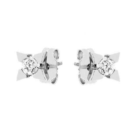 Boucles d'oreilles Star Light Point en or blanc 18 carats