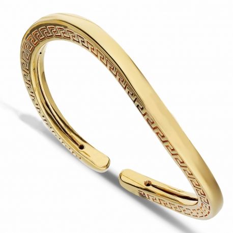 Women 18k Yellow Gold with Greek Processing Bracelet