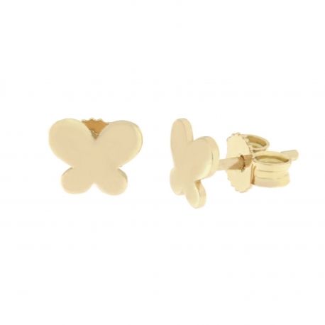 Pendientes Mariposa en Oro Amarillo de 18K para Mujer