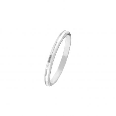 Women 18k White Gold Band Ring