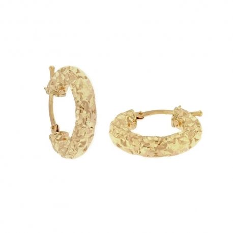 Women 18k Yellow Gold Hoop Earrings