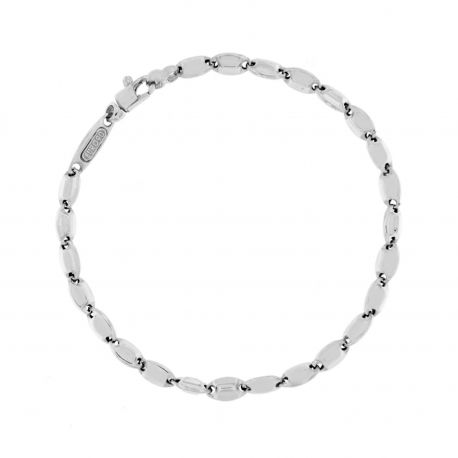 Pulseira Masculina em Ouro Branco 18k