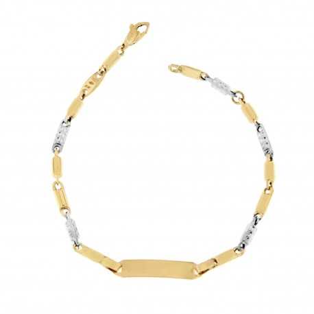 18 Kt Yellow and White Gold Bracelet