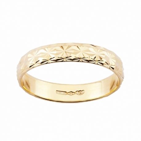 18K Yellow Gold Band Ring