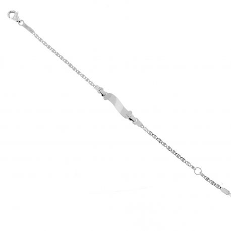 Pulseira em ouro branco 18 kt 12