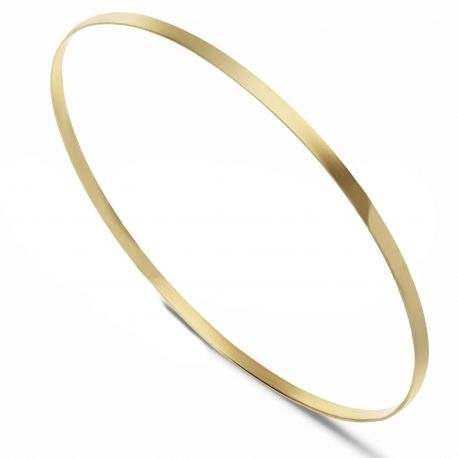 Gladde stijve armband in 18K geel goud