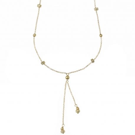 Necklace with Diamond Elements in Yellow Gold 18 Carats