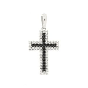 Pendentif Croix Or Blanc...