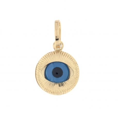 Eye of Saint Lucia Pendant 18 k keltaista kultaa