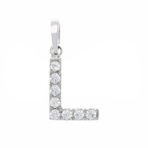 Hanger Letter L in 18k Wit...