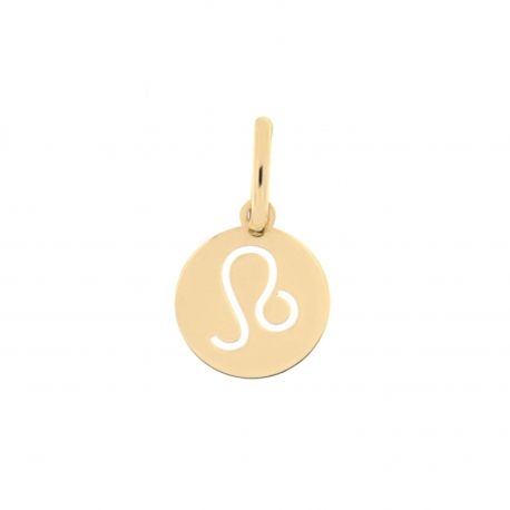 Pendente Segno Zodiacale Leone In Oro Giallo 18k