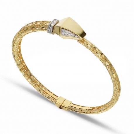 Bracciale Rigido Snake in Oro 18 Carati