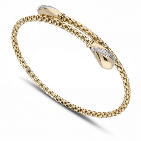 18k Gold Rigid Bracelet Contrariè