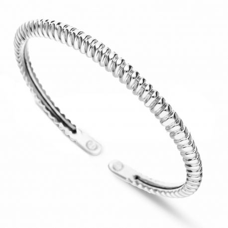 Bracelet Rigato rigide en or blanc 18k