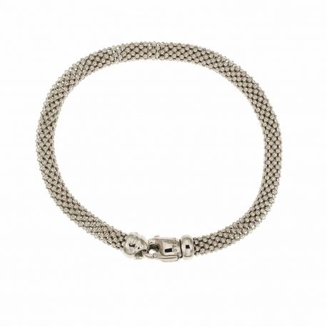 18k White Gold Stress Bracelet