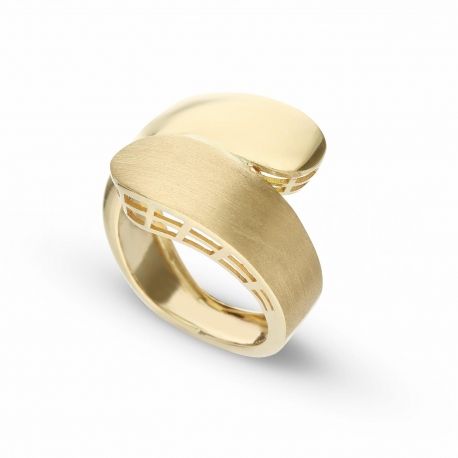 Femmes Contrariè Ring Jaune 18 Carats