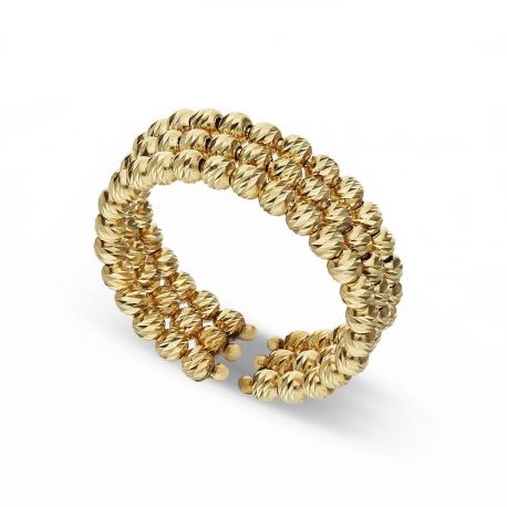 Women's Balled Ring in Yellow Gold 18 Carats