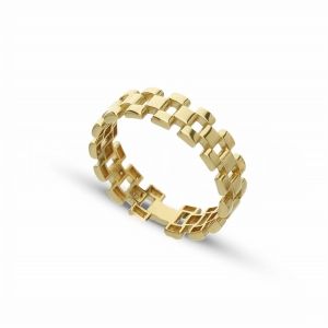 Anillo Rigid Gold Strap...