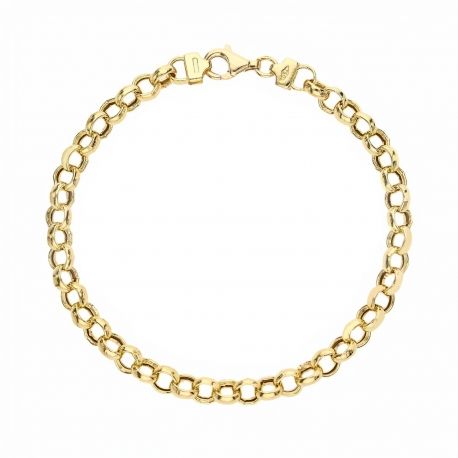 Bracelet Rolò in Yellow Gold 18 Carats